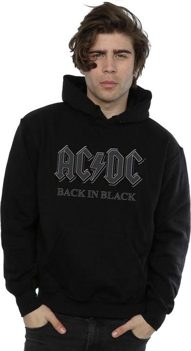 Immagine prodotto AC/DC Back In Black Felpa con Cappuccio Uomo (M)