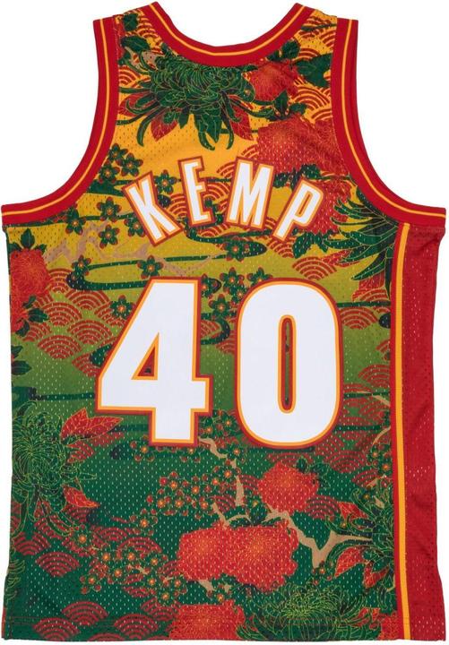 Produktbild Mitchell & Ness Swingman Mesh Jersey Seattle SuperSonics ASIAN Kemp - S (S)