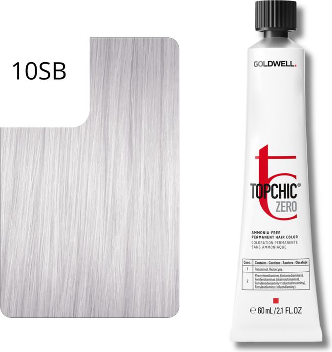 Image du produit Goldwell Topchic Zero Coloration permanente des cheveux (10SB - Blond argenté extra clair)