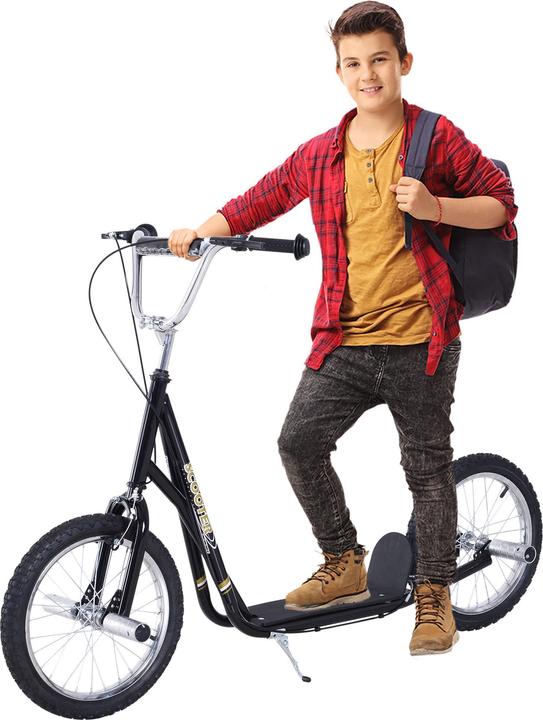 Immagine prodotto Homcom Monopattino per bambini con freno a mano, pneumatici extra spessi, manubrio regolabile in altezza