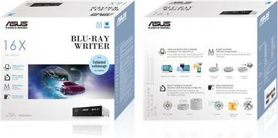 Immagine prodotto ASUS BW-16D1HT/B ALLA RINFUSA SILENZIOSO (Unità Blu-ray, Unità CD, Masterizzatore DVD, Masterizzatore Blu-ray)