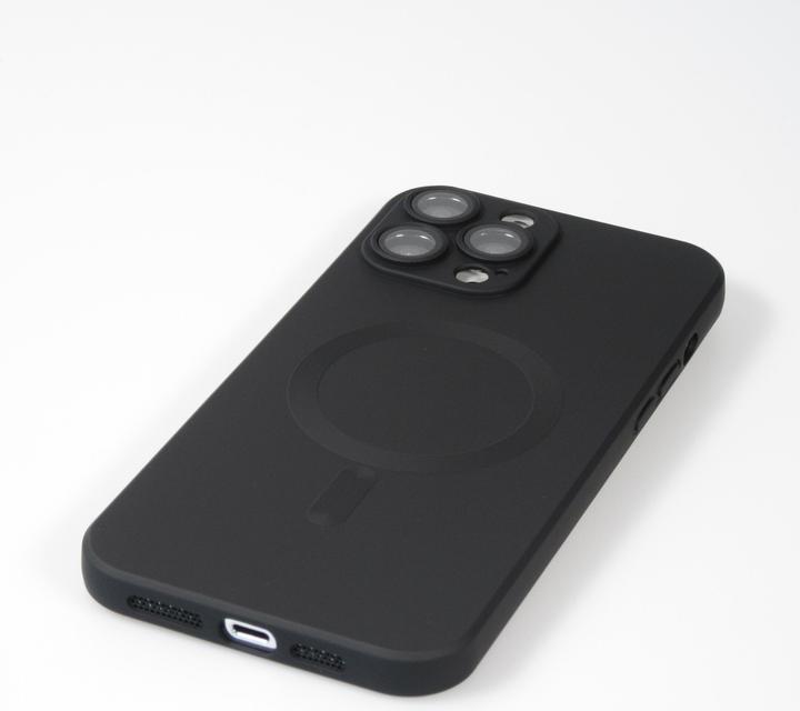 Produktbild PhoneLook Hülle Gummi weich mit Kameraschutzglas MagSafe (Apple iPhone 15 Pro Max)