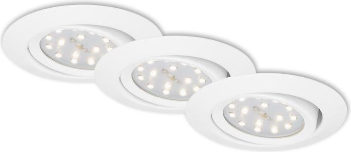 Image du produit Briloner Jeu de 3 lampes LED encastrées, blanc, 3xModule LED/3W (300 lm)