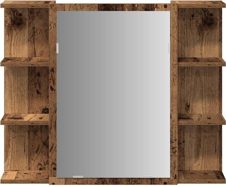 Produktbild VidaXL Bad-Spiegelschrank Altholz-Optik 80x20,5x64 cm Holzwerkstoff (80 x 20.5 x 64 cm)