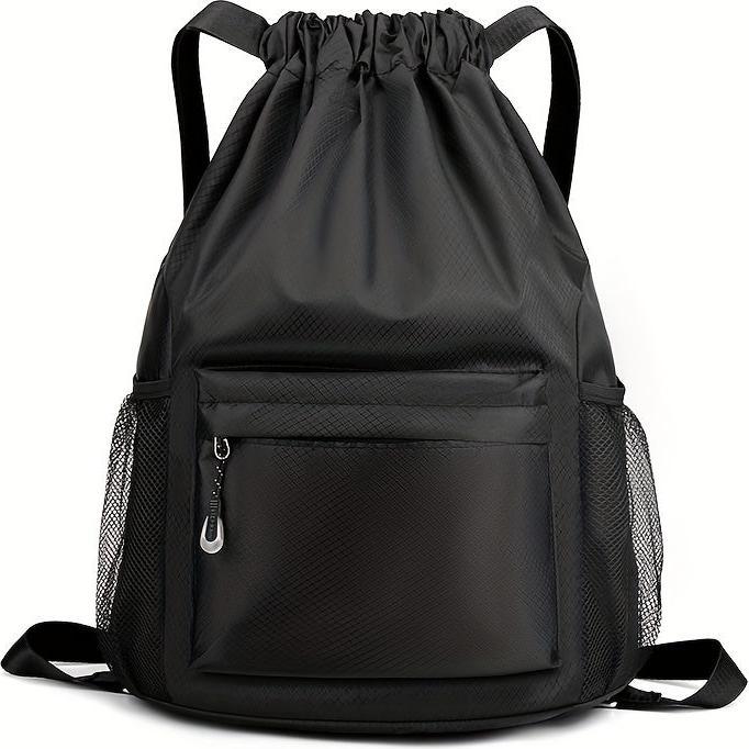 Actual product image Only-Bags.Store Drawstring training backpack, large capacity sports gym bag, waterproof travel daypack