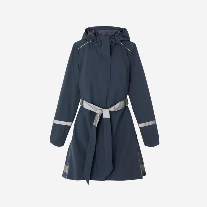 Produktbild Btwin Regentrenchcoat City 940 wasserdicht Damen marineblau (XS)