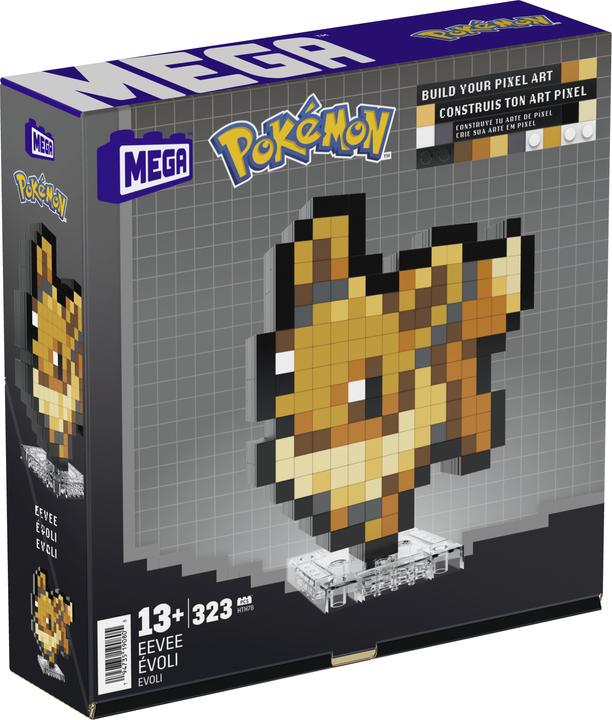 Actual product image MEGA Pokémon Evoli Pixel Art
