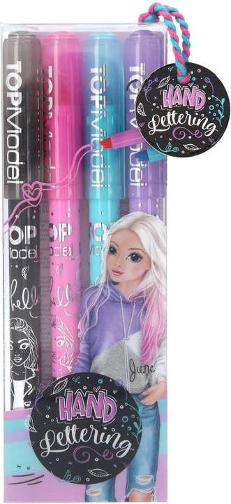 Produktbild Depesche Handlettering Set Top Model (Schwarz, Violett, Pink, Türkis, 4 x)