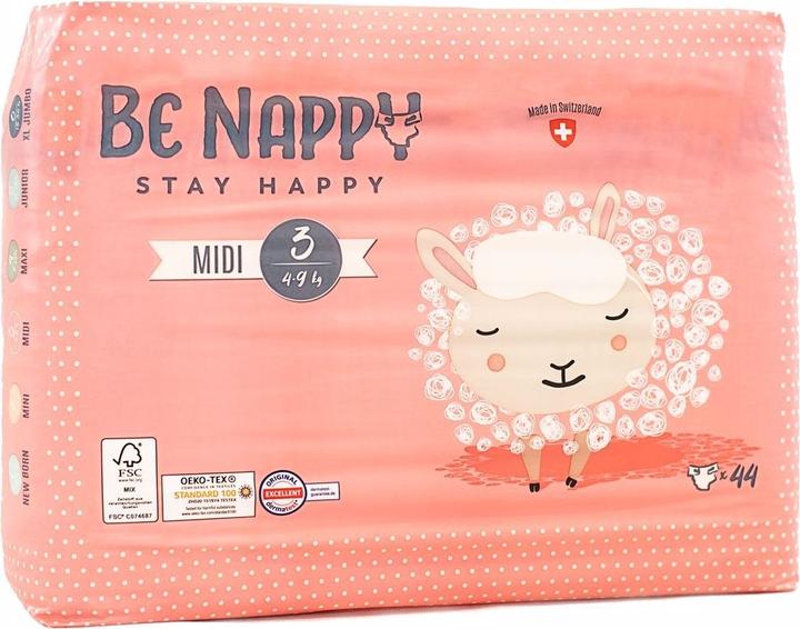 Be Nappy Windel (Gr. 3, Monatsbox, 176 Stück)