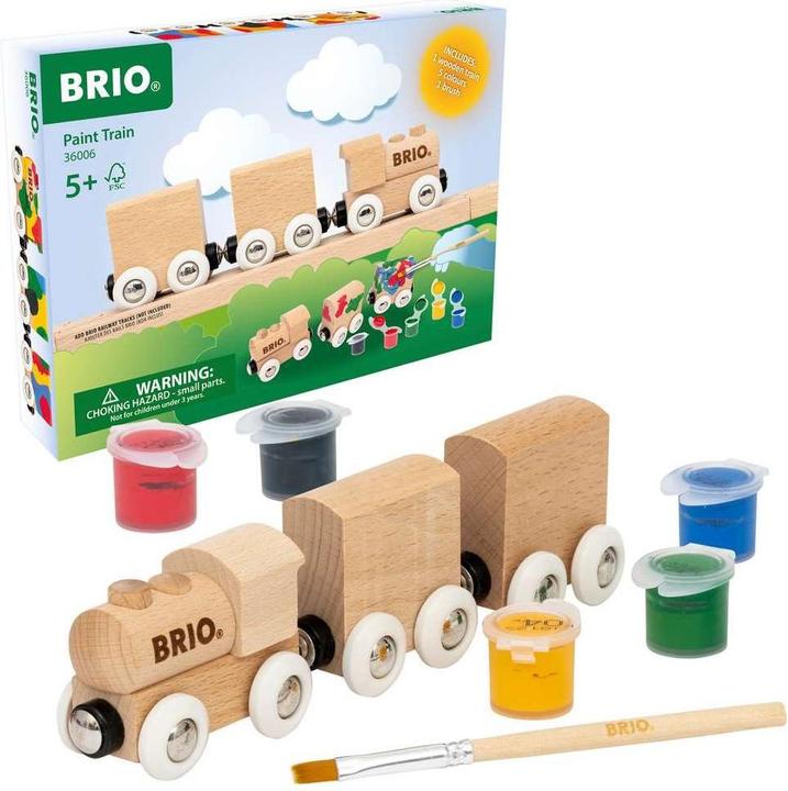 Actual product image Ravensburger BRIO - Wooden train to colour in