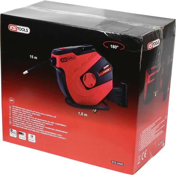 Produktbild KS Tools Druckluftschlauch- Aufroller, d 13mm x 15m