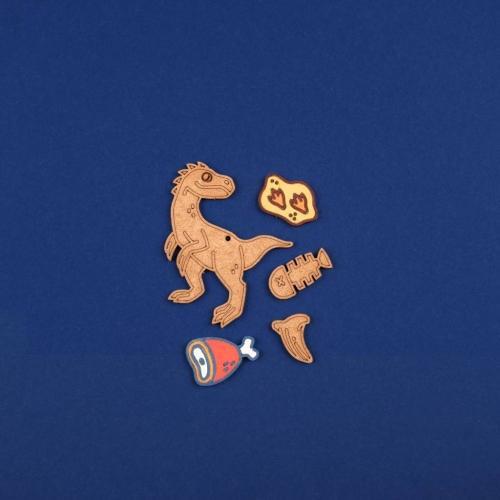 Actual product image Crateit Dinosaur Raptor (Multilingual)