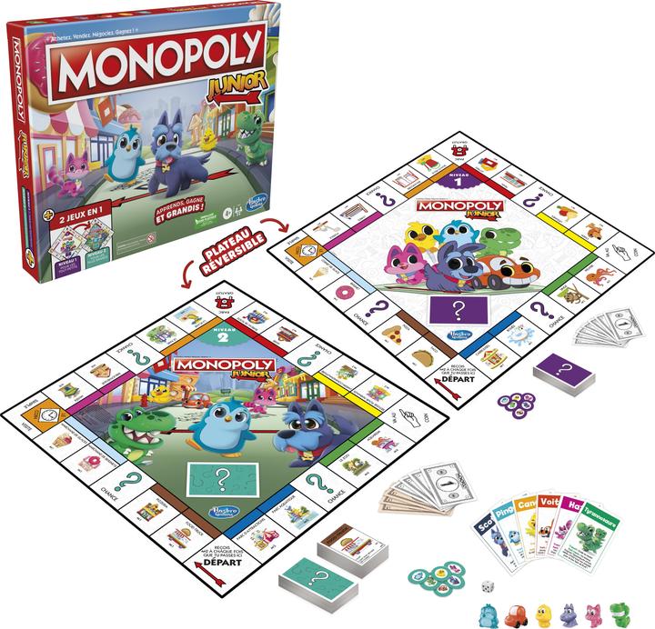 Actual product image Monopoly Junior 2 Games in 1, f (French)