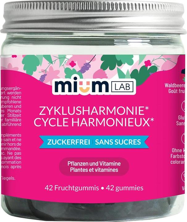 Produktbild Mium Lab Vitamingummis Zyklusharmonie (42 Stück, Gummies, 140 g)