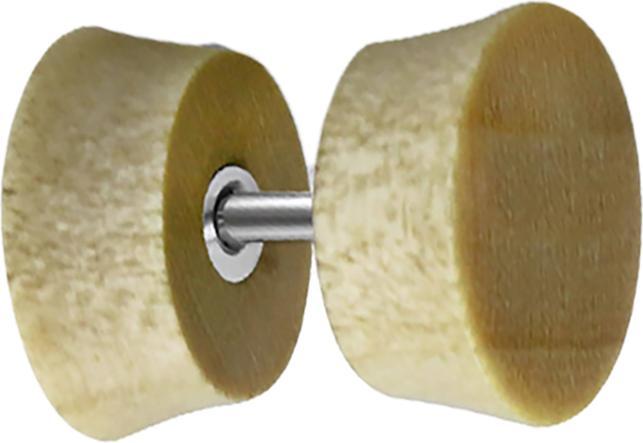 Image du produit Star Piercing Faux plug en bois de crocodile (sans laiton, Organique)