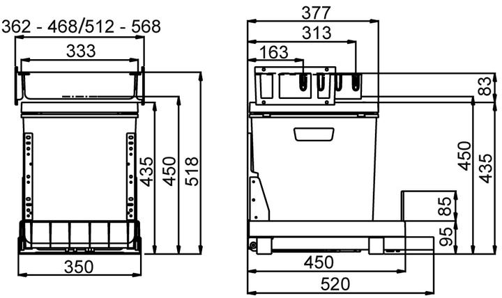 Actual product image Müllex Sweepingsystem BOXX40-R / EURO BOXX40-R (41 l)