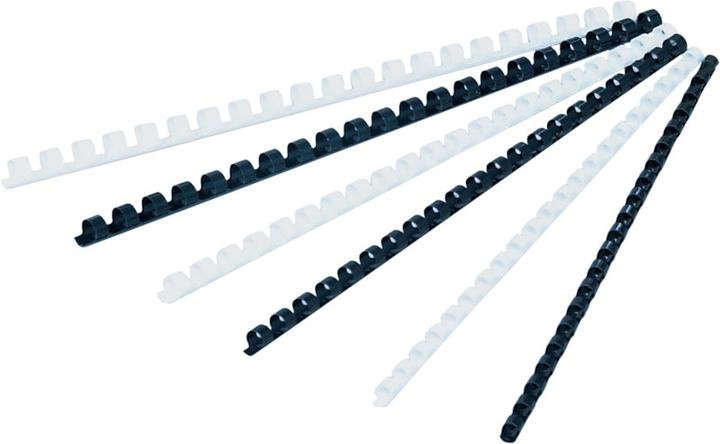 Actual product image GBC Binder spine 12mm, 21 rings, black, 100 pcs.
