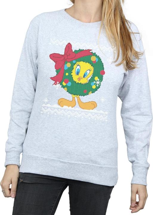 Immagine prodotto Looney Tunes Tweety Pie Christmas Fair Isle Felpa Donna (M)