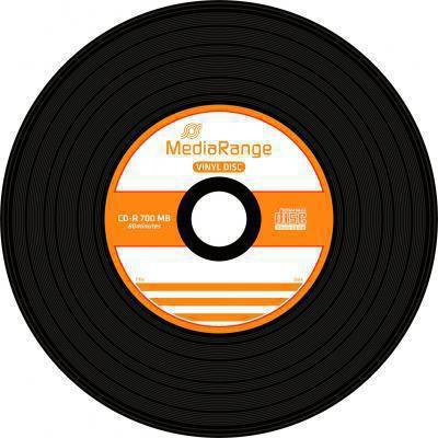 Actual product image MediaRange CD-R 52x Black Vinyl cake (50) (50 x)