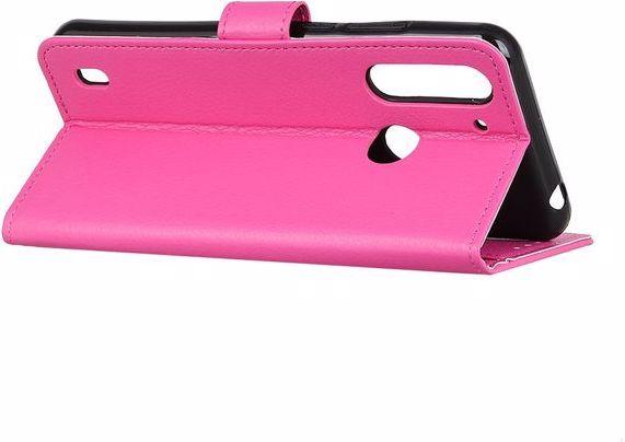 Actual product image MU Classic Litchi Leather Bookcover Series (Motorola Moto G8 Power Lite)