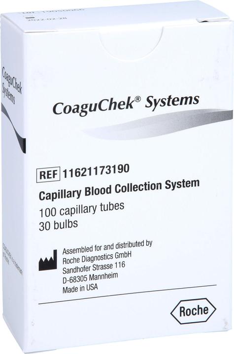 Produktbild CoaguChek Plastik Kapillaren 50 mcl (100 Stk)