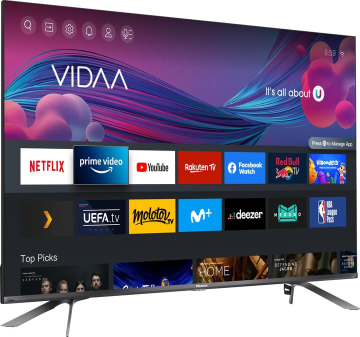 Productafbeelding Hisense 50E76GQ TV (50 inch) Ultra HD Smart TV Wi-Fi, Titanium (50", QLED, 4K, 2021)
