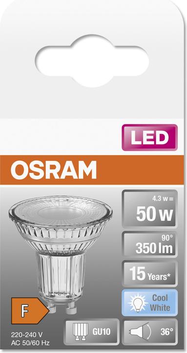 Actual product image Osram Star PAR16 (GU10, 4.50 W, 345 lm, 1 x, F)