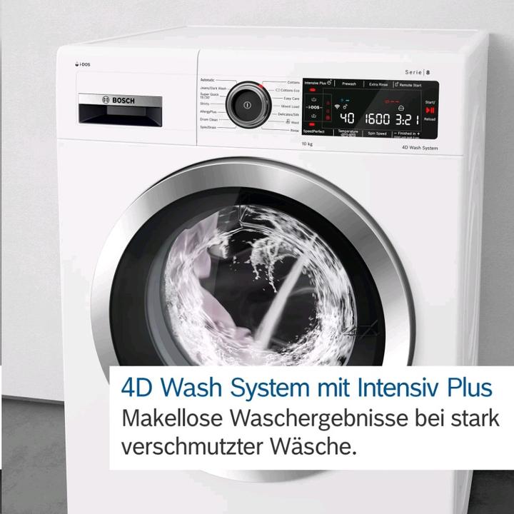 Produktbild Bosch Hausgeräte HomeProfessional WAVH8E41CH (9 kg, Links, CH-Stecker)