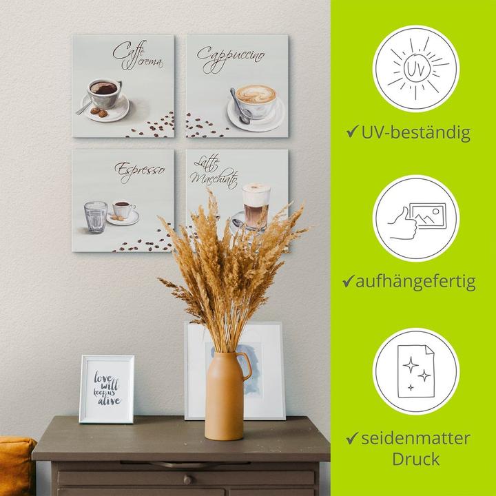 Actual product image Artland Cappuccino Espresso Latte Macchiato A6PT (30 x 30 cm)