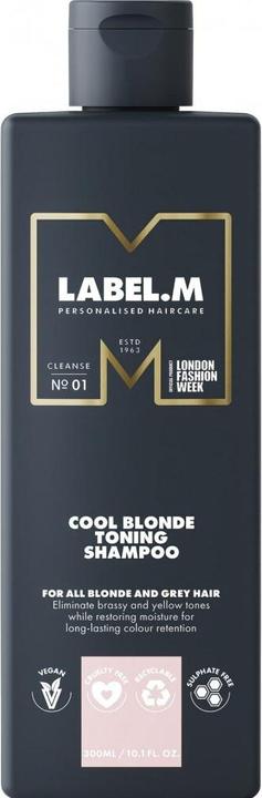Label.M Cool Blonde Toning Shampoo 300 ml (300 ml, Flüssiges Shampoo)