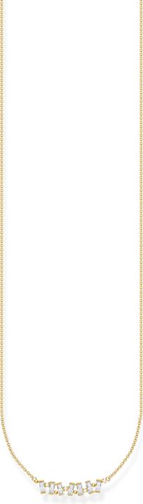 Image du produit Thomas Sabo Chaîne pierres blanches or (Argent sterling 925, Or jaune 750 plaqué or, 45 cm)