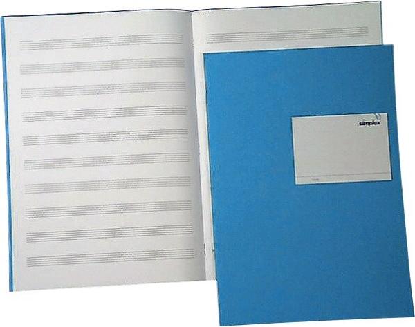 Produktbild Simplex Notenheft (A4, Speziallineatur, Harter Einband)