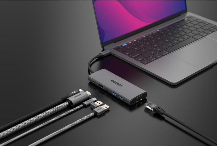 Productafbeelding Sitecom CN-5506 6in1 USB-C PD GEN2 MultiAda (USB-C, 6 Havens)