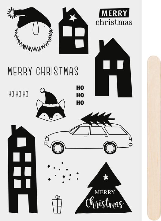 Image du produit Heyda Autocollants à gratter "Xmas", noir