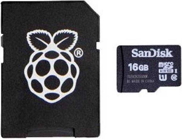Raspberry Pi SD Karte 16 GB MicroSD mit Noobs OS (16 GB, microSD, U3)