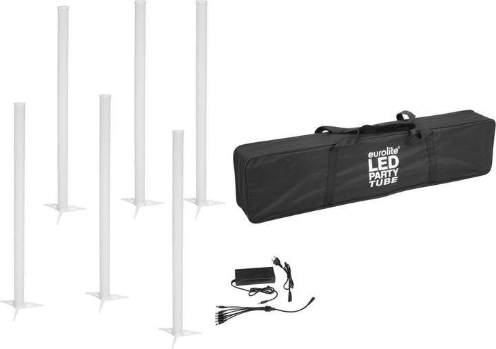 Image du produit Eurolite Kit 6x AKKU LED Party Tube IR + adaptateur de charge + Soft-Bag