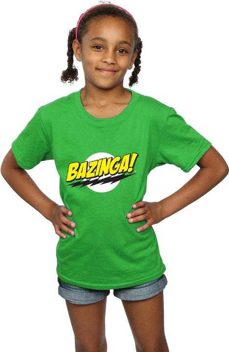 Actual product image Dam Girls Bazinga Cotton T-Shirt (128)