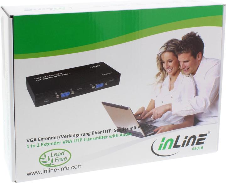 Image du produit InLine Extender & splitter VGA 1 vers 2 via UTP