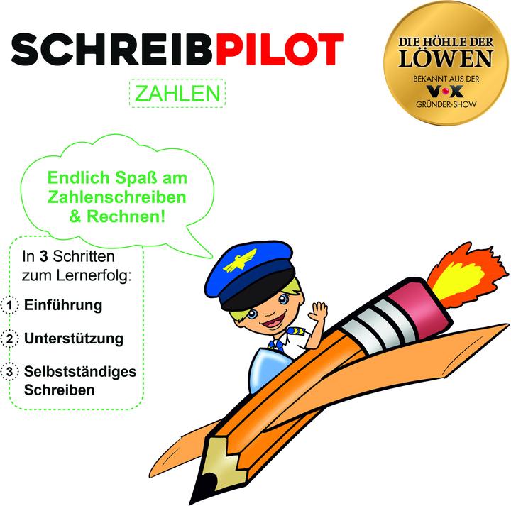 Produktbild Die Höhle der Löwen Schulheft Schreibpilot DIN-A4 Zahlen (A4, Gepunktet)