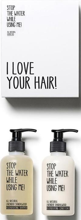 Actual product image Stop The Water While Using Me! All Natural Hair - Lavender Sandalwood Set (200 ml, Liquid shampoo)