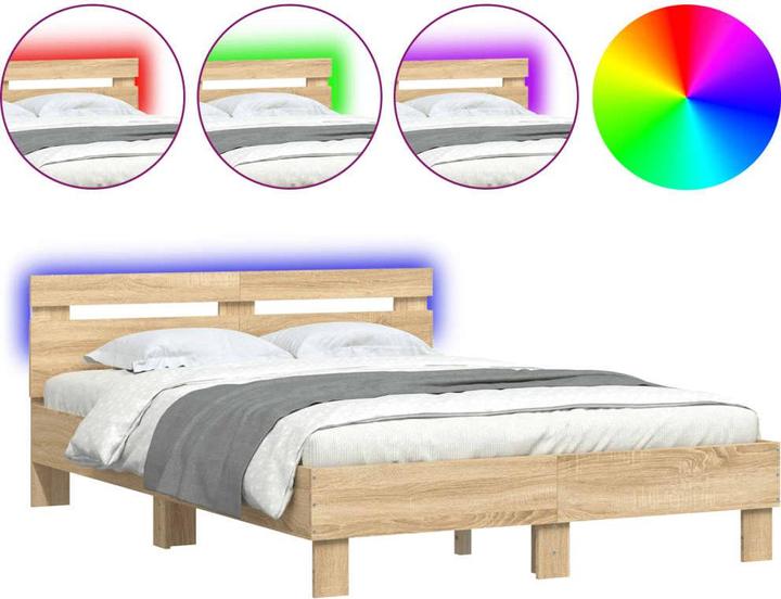 Immagine prodotto VidaXL Giroletto con testiera con illuminazione a LED 120 x 190 cm (120 x 190 cm)