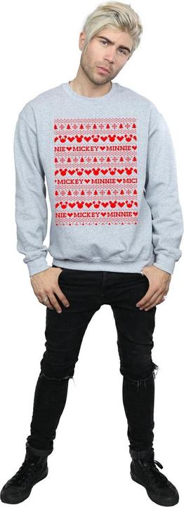 Image du produit Disney - Sweat MICKEY AND MINNIE CHRISTMAS FAIR ISLE - Homme (S)
