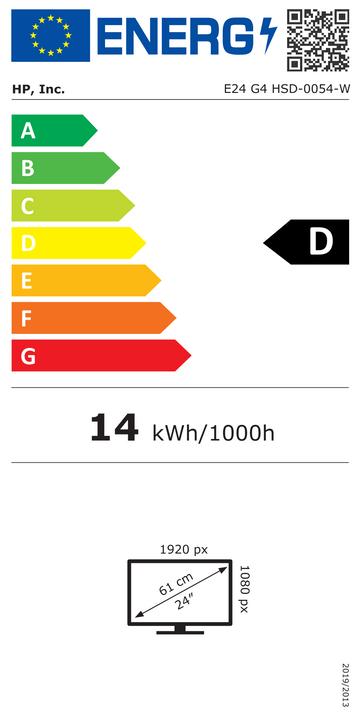 Energie-Label HP E24 G4 (1920 x 1080 Pixel, 23.80")