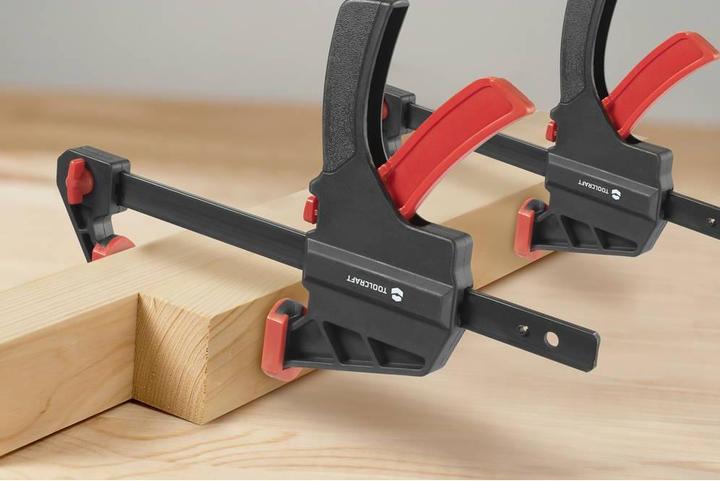 Produktbild Toolcraft TO-7870761 Einhand-Spannzwinge, 4er Set (15 cm & 30 cm) Spann-Weite ( (300 mm)