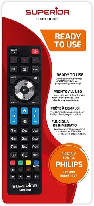 Actual product image Superior Telecomando Universale Philips Funzioni Smart TV (Universal remote control, Infrared)