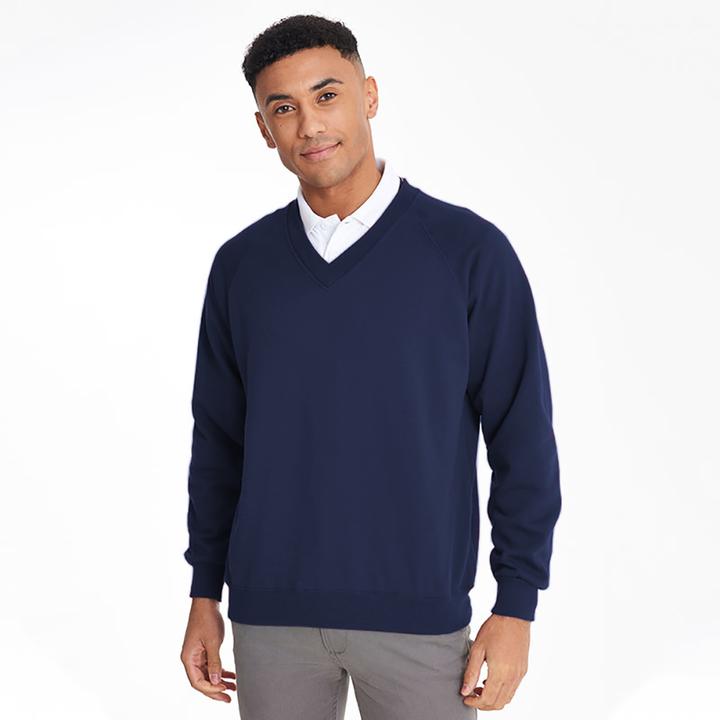 Actual product image Maddins Sweatshirt Pullover Coloursure V Neckline (S, M, L, XL, XXL)