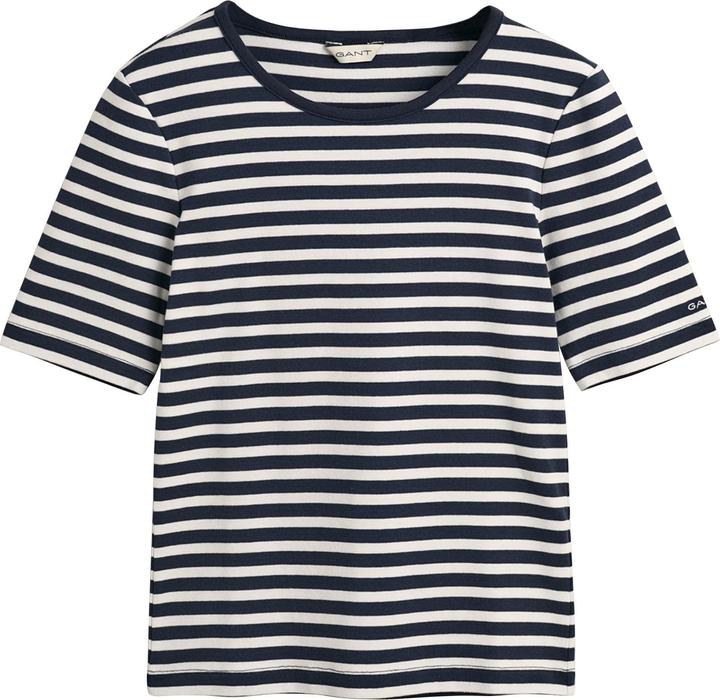 GANT Slim Striped 1x1 Ribbed T-Shirt