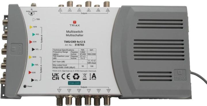 Immagine prodotto Triax TMS/CKR 9x12S DiSEqC multiswitch 9/12 (Multiinterruttori)