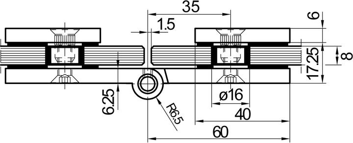 Actual product image Dormakaba Glass door hinge
