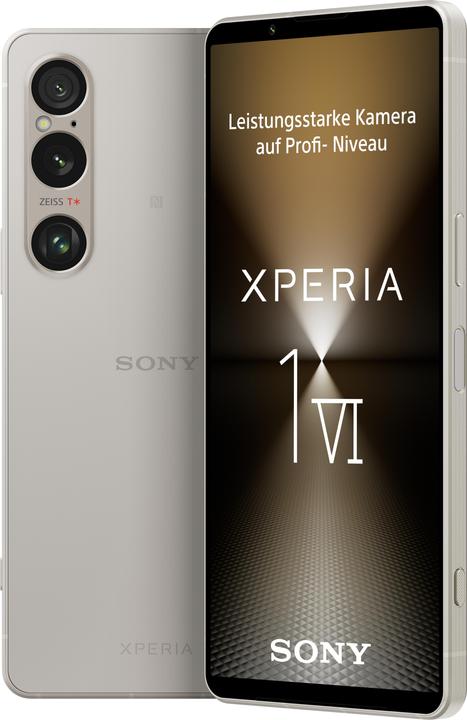 Produktbild Sony Xperia 1 VI (256 GB, Platinum Silver, 6.50", Dual SIM, 52 Mpx, 5G)